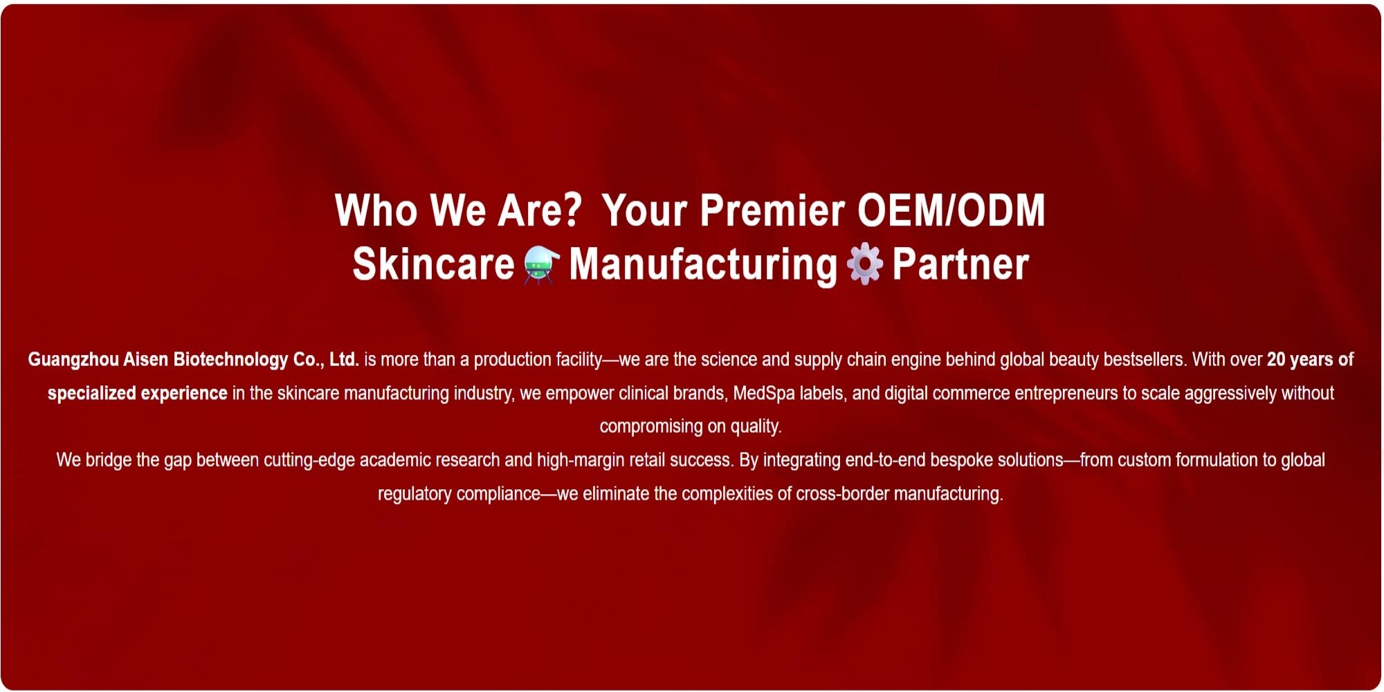 anti-aging serum OEM